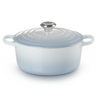 Le Creuset Cast Iron Signature Round Casserole 24cm Coastal BlueCoastal Blue image number 1